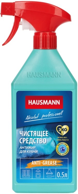 Чистящее средство для кухни HAUSMANN антижир 0,5л / HM-CH-04001 