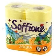 Туалетная бумага Soffione Aroma Tropical Flowers ароматизированная желтая 2-сл 19 м