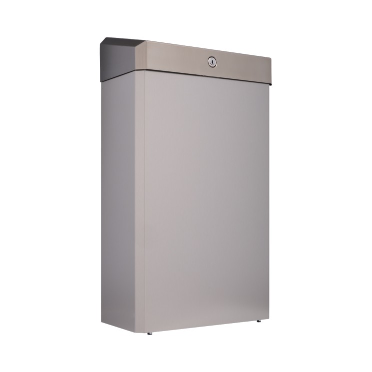 Металлическая урна MERIDA STELLA R 27 л металл Антифингер / KSA106.R