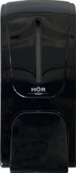 Дозатор для мыла-пены HOR X12 нажимной 1,2 л пластик черный / HOR-42210510