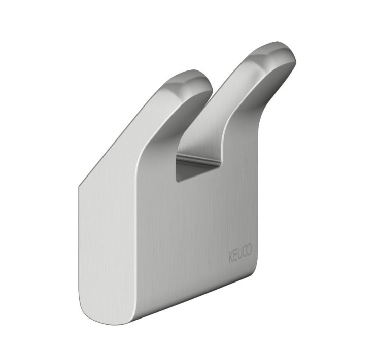 Крючок для полотенца Keuco Moll двойной Матовая сталь / 12713210000