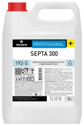 Универсальный моющий концентрат Pro-Brite 192-5 SEPTA 300 / с содержанием хлора / 5 л