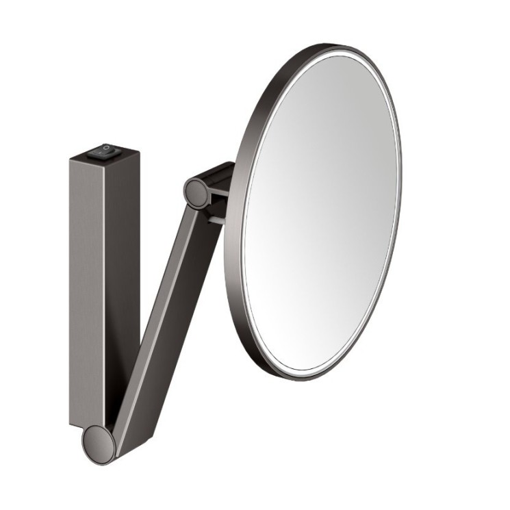 Зеркало косметическое с подсветкой Keuco iLook_move Титан черный матовый / 17612359004
