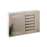 Полотенцесушитель электрический KRAFTTE ЛЕСЕНКА сенсорное управление с таймером, 475х730х90 мм, 6 перекладин, 150 Вт алюминий Золото / 44038