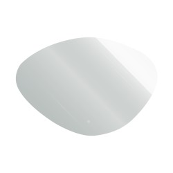 Зеркало фигурное 1000 х 700 мм сенсорное САНАКС с ореольной LED подсветкой Белый / 45247
