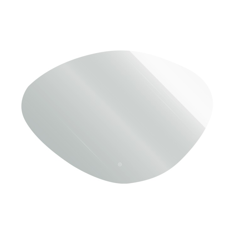 Зеркало фигурное 1000 х 700 мм сенсорное САНАКС с ореольной LED подсветкой Белый / 45247
