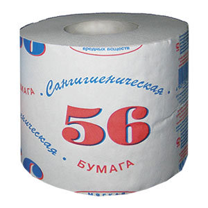 Туалетная бумага в рулонах Klimi Сангигиеническая T4 151156 /1 слой / 56м (рул.)
