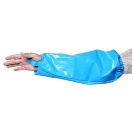 Нарукавник HACCPER Uretex Safegrip 460х220 мм, 150 мкм (упаковка 10 пар) Белый, Синий