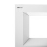 Металлическая урна MERIDA STELLA R 47 л металл белая / KSB102.R