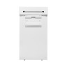 Металлическая урна MERIDA STELLA R 47 л металл белая / KSB102.R
