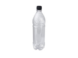 Бутылка 1 л С ПРОБКОЙ УЗКОЕ ГОРЛО прозрачная (для газированной воды,кваса) упак.(75 шт.)