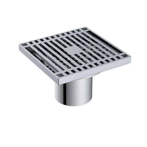 Трап канализационный прямой Diadonna 100х100 мм металл хром / DS43-100