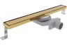 Трап душевой Plumberia Selection PSL Linear 70 см решетка с сифоном металл золото / PSL70OB