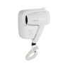Фен для волос настенный GFmark 1200 Вт 18 м/с пластик белый / 6815