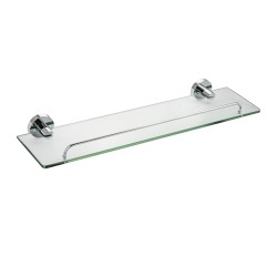 Полка стеклянная 49,5 см прямая GFmark хром / 79006