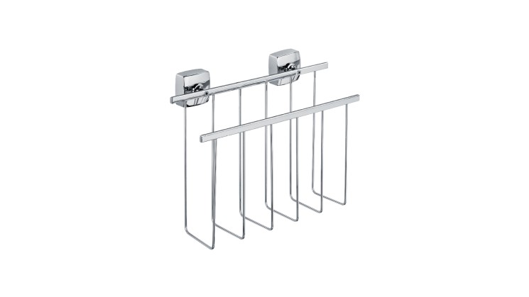 Держатель настенный для газет Fixsen Kvadro Хром / FX-61320