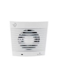 Вентилятор вытяжной Diadonna D100 мм 12 Вт 130 м³/ч обратный клапан таймер белый / D03-W10