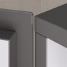 Шкаф подвесной однодверный Keuco STAGELINE петли слева, 782x400x360 мм Инокс матовый / 32811290001