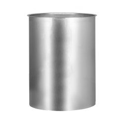 Корзина для мусора цилиндрическая MERIDA STELLA R 50 л металл матовая сталь / KSM108.R