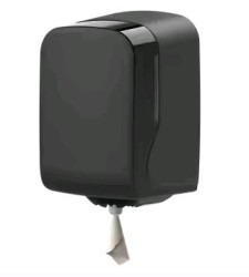 Диспенсер для рулонных бумажных полотенец WisePro M640-B с центральной вытяжкой универсальный Черный / 72610