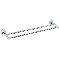 Полотенцедержатель трубчатый двойной Fixsen Europa Хром / FX-21802