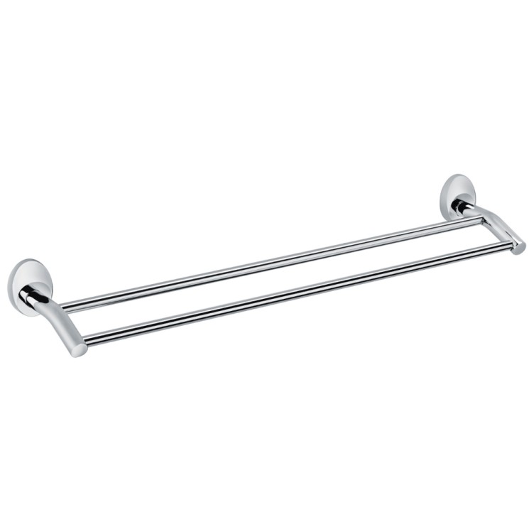 Полотенцедержатель трубчатый двойной Fixsen Europa Хром / FX-21802