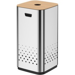 Корзина перфорированная для белья WeltWasser LETY MT 50L Матовая сталь / 10000003989