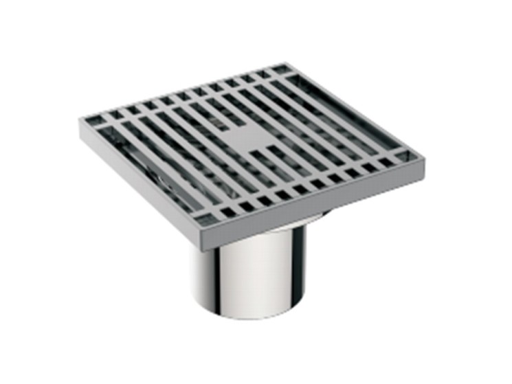 Трап канализационный прямой Diadonna 100х100 мм металл серый графит / DS43-100QH