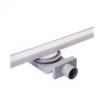 Трап душевой Plumberia Selection PSL Linear 80 см решетка с сифоном металл белый / PSL80BO