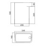 Урна для мусора POTATO без крышки пластик серая 8 л / P417-8G