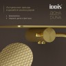 Держатель туалетной бумаги IDDIS нерж. сталь с полочкой Матовое золото / DUNMGC0i43