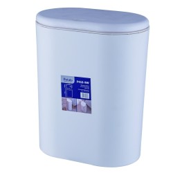 Урна для мусора POTATO с крышкой пластик белая 9 л / P418-9W