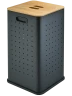 Корзина перфорированная для белья WeltWasser NANSY BL 55L Черный матовый / 10000013377