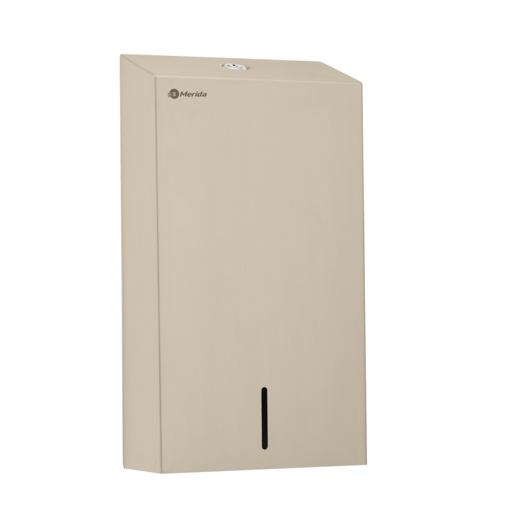 Диспенсер MERIDA STELLA R СЛИМ для бумажных полотенец Z-сложения металл  Антифингер / ASA107.R