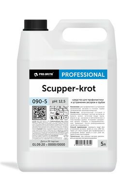 Жидкий препарат Pro-Brite 090 SCUPPER-KROT / для устранения засоров в сточных трубах