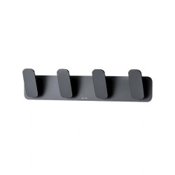 4 крючка для полотенец на планке AM.PM Inspire 2.0 Черный / A50A35922