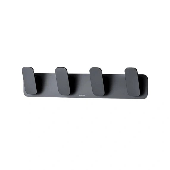 4 крючка для полотенец на планке AM.PM Inspire 2.0 Черный / A50A35922
