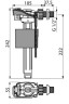 Впускной механизм с боковой подводкой пластик 1/2" AlcaPlast / A150-1/2" 