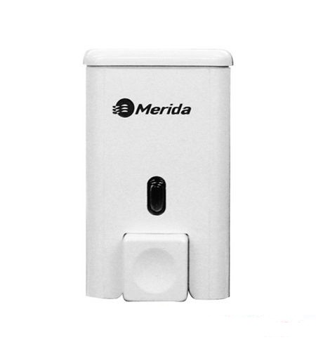 Дозатор MERIDA для жидкого мыла наливной "ПОПУЛЯРНЫЙ" 0.5 л пластик белый / Д112