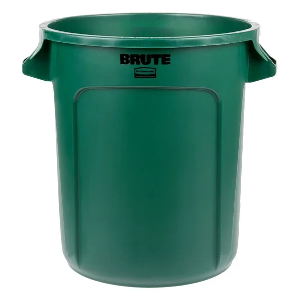 Контейнер для мусора Rubbermaid BRUTE 37,9 л с вентиляционной системой Зеленый / FG261000DGRN