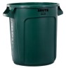Контейнер для мусора Rubbermaid BRUTE 37,9 л с вентиляционной системой Зеленый / FG261000DGRN