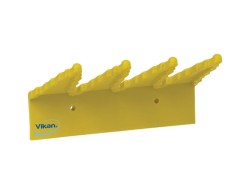 Держатель для инвентаря VIKAN настенный 240 мм, желтый / 6156