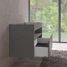 Тумба под умывальник 1 ящик, Keuco STAGELINE без подсветки, столешница, 1200x625x490 мм Инокс матовый / 32882290000