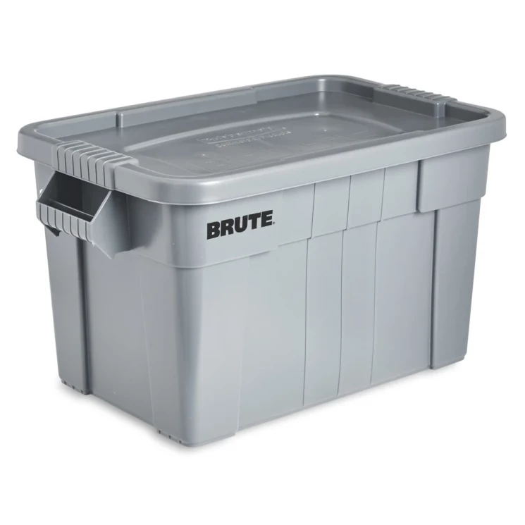Контейнер прямоугольный с крышкой Rubbermaid BRUTE 77,5 л Серый / FG9S3100GRAY