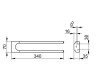 Полотенцедержатель двойной неповоротный Keuco MOLL 34 см Хром / 12719010000