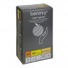 BENOVY LATEX POWDERED Перчатки смотровые латексные / гладкие / опудренные / белые / 50пар/упак