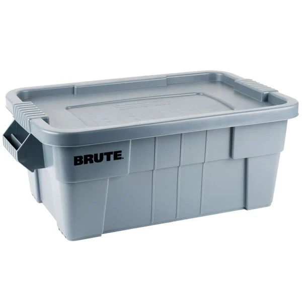 Контейнер прямоугольный с крышкой Rubbermaid BRUTE 53 л Серый / FG9S3000GRAY