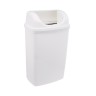 Урна MERIDA ONE 50 л навесная пластик белая / KEB102