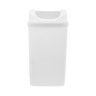 Урна MERIDA ONE 50 л навесная пластик белая / KEB102
