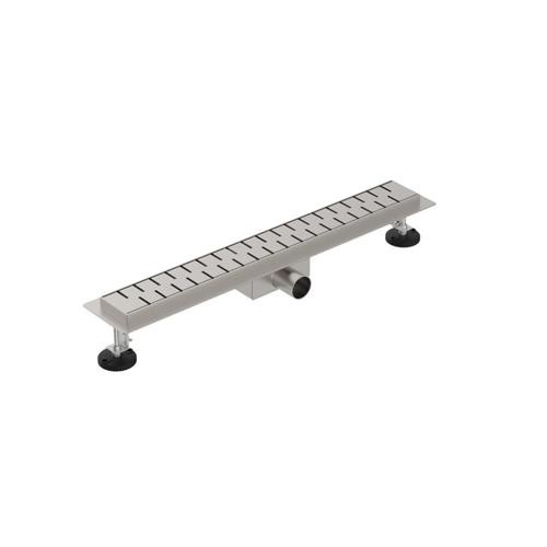 Трап канализационный угловой Diadonna 600х70 мм металл матовая сталь / DS44-60S